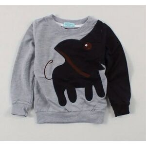 Baby Boys Humor Bear Elephant Pullover Sweatshirt Top - Sz 18-24 mo